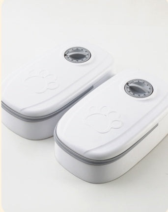 2-in-1 Gravity Food Feeder & Water Dispenser