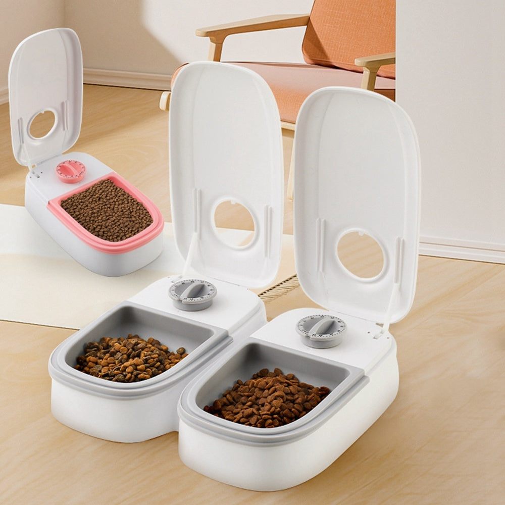 2-in-1 Gravity Food Feeder & Water Dispenser