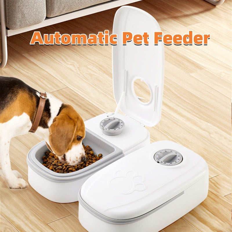 2-in-1 Gravity Food Feeder & Water Dispenser