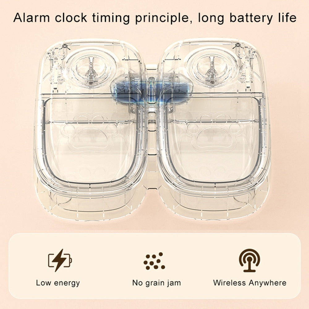2-in-1 Gravity Food Feeder & Water Dispenser