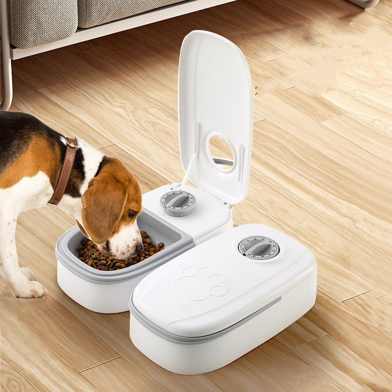 2-in-1 Gravity Food Feeder & Water Dispenser