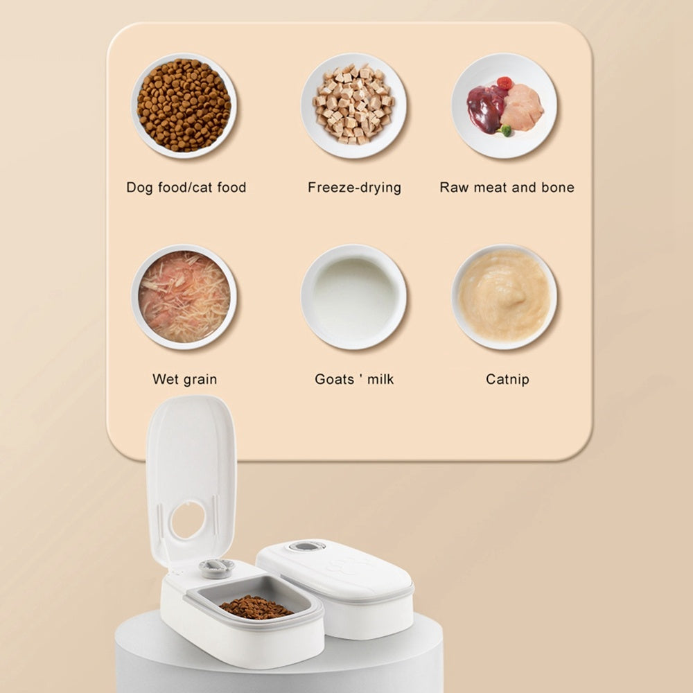 2-in-1 Gravity Food Feeder & Water Dispenser
